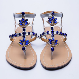 Bohemia diamond sandals  shining rhinestones shoes