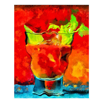 Best Bloody Mary Painting | Fine Art Print & Dye Infused Metals