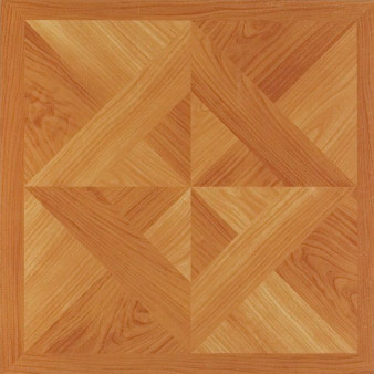 Tivoli Classic Light Oak Diamond Parquet 12x12 Self Adhesive Vinyl Floor Tile - 45 Tiles/45 sq Ft.
