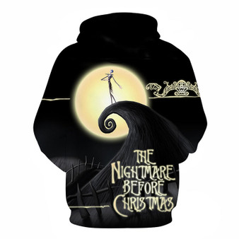 The Nightmare Before Christmas Jack And Sally Skellington All Over Hoodie PF147