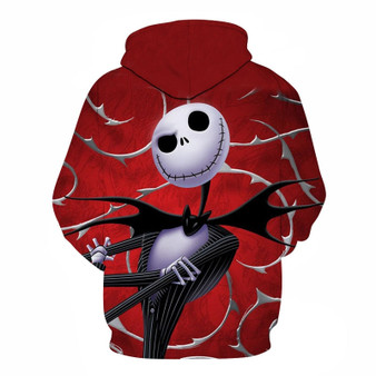 The Nightmare Before Christmas Jack And Sally Skellington All Over Hoodie PF146