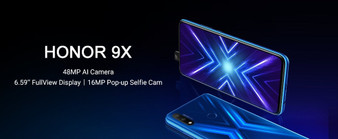 Honor 9X Smartphone 4G128G  48MP Dual Cam 6.59''