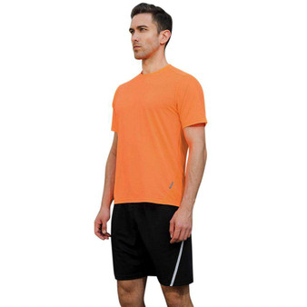 Male Quick Drying Fit Short Sleeve T-shirts Top Tee for Men Sports Run Gym