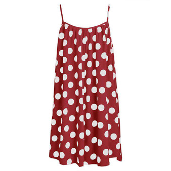 Cami Polka Dot Dress with Crop T-shirt