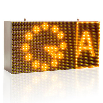 Leadleds Programmable Led Sign Outdoor Led Display by LAN Fast Send Message, 32*64cm