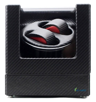 High-End Ultra Quiet Carbon Fiber Watch Winder for 2 Automatic Watches