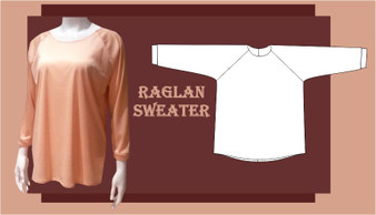 Raglan sweater sewing pattern