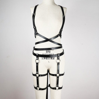 Leather Garters Harness Belt