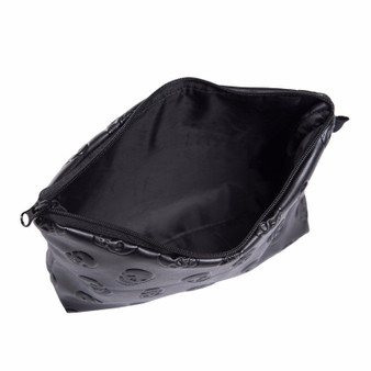 Black Skull Makeup Bag