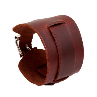 Men's Genuine Leather Cuff Wristband