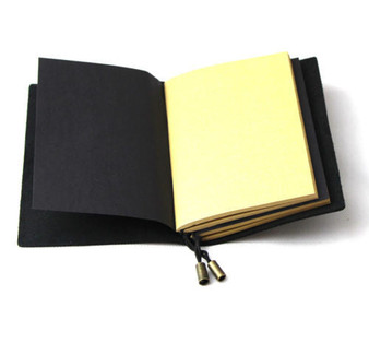 Junetree handmade blander genuine leather Journals notebook gift blank diary traveler
