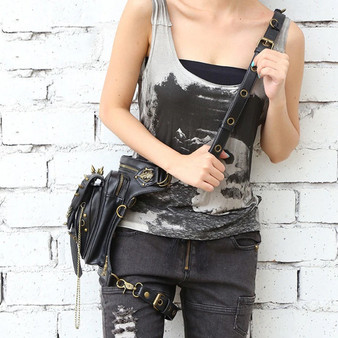 Skull Retro Rock Waist Bags