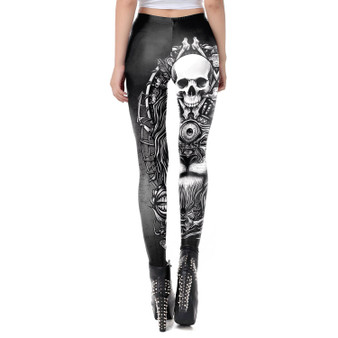 Lion Retro Steampunk Sheer Leggings