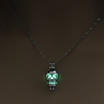 Luminous Skull Pendant Necklace