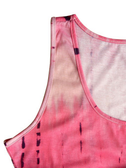 Casual Round Neck Tie/Dye Sleeveless T-Shirt