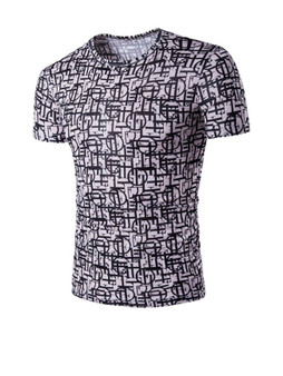 Casual Trendy Style Printed Short Sleeve T-Shirt