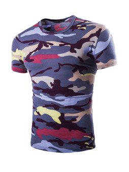 Casual Camouflage Men's Cotton T-Shirt