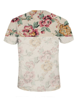 Casual Suitable Trendy Crew Neck Floral Printed T-Shirt