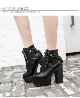 Lace-up Soft Ankle Boots