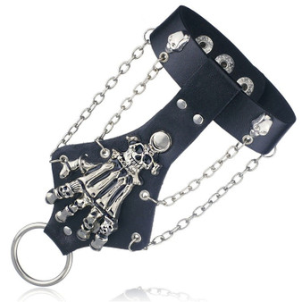 Skeleton Love Chain Link Bracelet