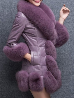 Casual Faux Fur Chic Overcoat