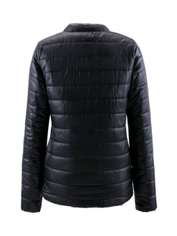 Casual Band Collar Quilted Plain Padded Coat