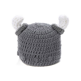 Baby Kids Viking Helmet Winter Hat Unisex Cotton T-Shirts/Hats