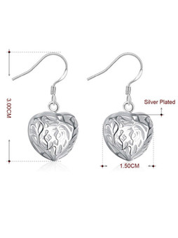 Casual Hollow Out Heart Pendant Earring