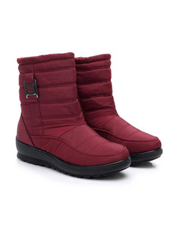 Snow Boots Women Waterproof Woman Shoes Women's Boots Thick Plush Warm Winter Waterproof Mother Shoes Ladies Ankle Boot