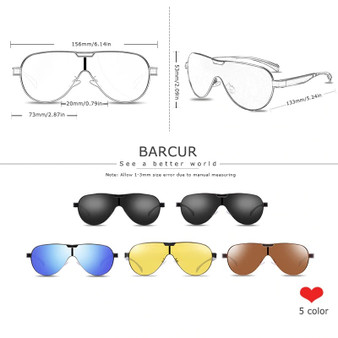 BARCUR Driving Polarized Sunglasses