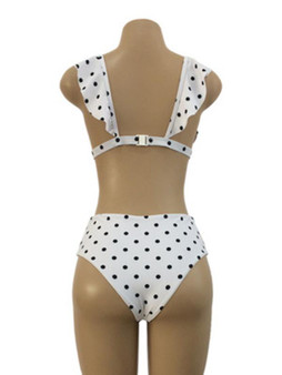 Falbala Polka-dot Bikinis Swimwear