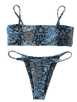 Snakeskin Printed Sexy Bikinis Swimwear