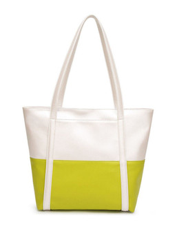 Casual Big Capacity Color Block Shoulder Bag