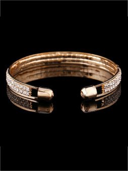 Casual Alloy Rhinestone Embellished Bracelet