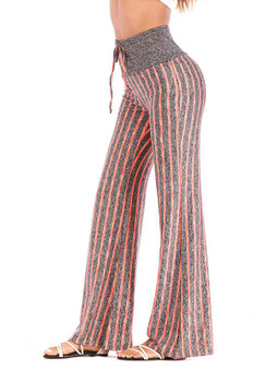 Striped 6 Colors Wide Leg Casual Pants