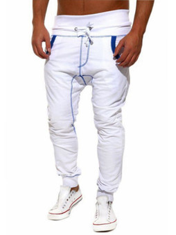 Casual Contrast Stitching Men's Pant