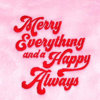 Merry Everything and Happy Always Fleece Blanket