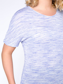 Casual Round Neck Back Hole Designed Plus Size T-Shirt