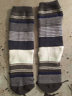 Casual Trendy Striped Letter Short Sock