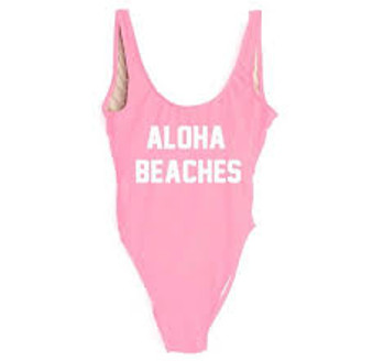 ALOHA BEACHES  One Piece Swimsuit