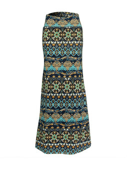 Casual Tribal Printed Mermaid Maxi Skirt