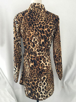 Bandage Leopard Mini Dresses