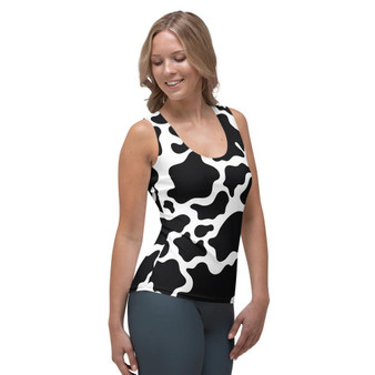 Cow Print All Over Tank Top