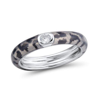 Handmade Enamel Colorful Enamel Rings Eternity Ring 925 Sterling Silver Ring