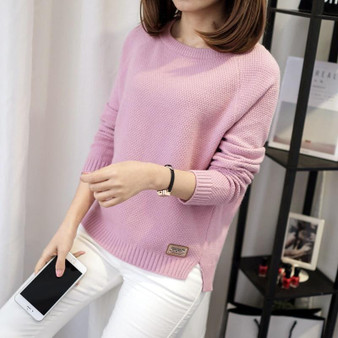 Casual Pullover Long Sleeve Knitted Sweater