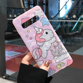 Cartoon Cute Unicorn Phone Case Samsung Galaxy Conch Shell Phone Cover