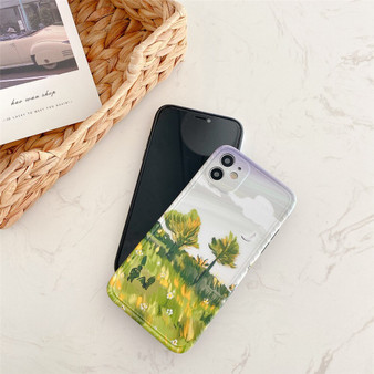 Landscape Oil Painting Design Phone Cases for iPhone