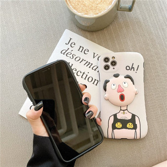 Funny Boy Girl Phone Case For iPhone Couple Friends Gifts