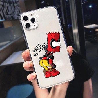 Funny Simpson Eat Apple Logo Phone Cases For iPhone