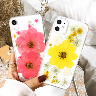 Real Dried Flower Phone Case for iPhone